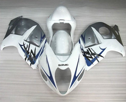 Suzuki Hayabusa Fairing set (1999-2007) White, Silver, Blue at KingsMotorcycleFairings.com