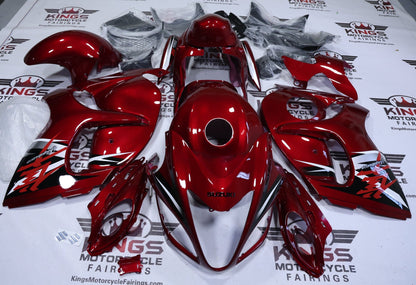 Suzuki Hayabusa Fairings (2008-2020) Red Maroon at KingsMotorcycleFairings.com