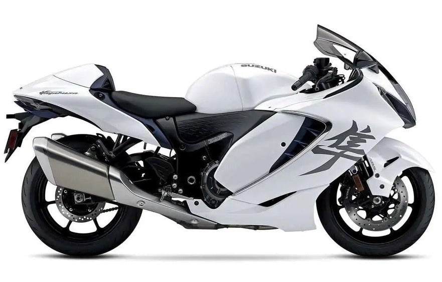 Suzuki Hayabusa Fairings (2021-2025) Gloss White at KingsMotorcycleFairings.com