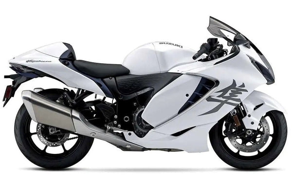 Suzuki Hayabusa Fairings (2021-2025) Matte White at KingsMotorcycleFairings.com