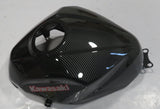 Kawasaki Ninja 400 Tank Fairing (2018-2023) Faux Carbon Fiber Shark at KingsMotorcycleFairings.com