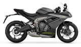 Triumph Daytona 660 Fairing Pieces (2024-2025) Matte Gray, Matte Black at KingsMotorcycleFairings.com