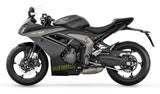 Triumph Daytona 660 Fairings (2024-2025) Matte Gray, Matte Black from KingsMotorcycleFairings.com