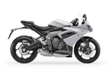 Triumph Daytona 660 Fairings (2024-2025) White, Black at KingsMotorcycleFairings.com