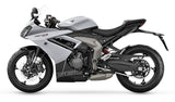 Triumph Daytona 660 Fairings (2024-2025) White, Black from KingsMotorcycleFairings.com
