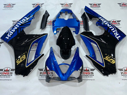 Triumph Daytona 675 Fairing Kit (2006-2008) Blue, Black, Gold, White at KingsMotorcycleFairings.com