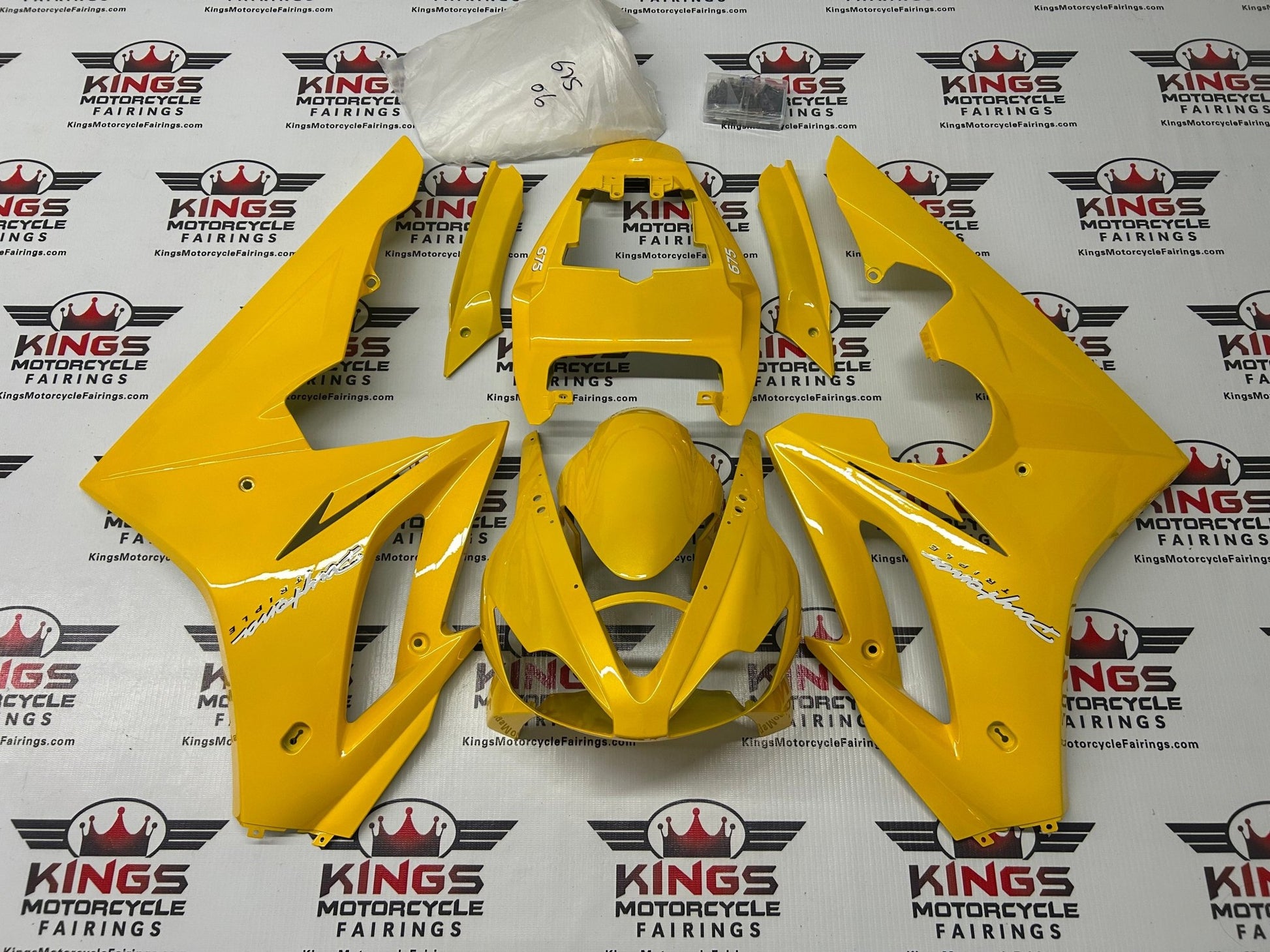 Triumph Daytona 675 Fairing Kit (2006-2008) Gloss Yellow at KingsMotorcycleFairings.com