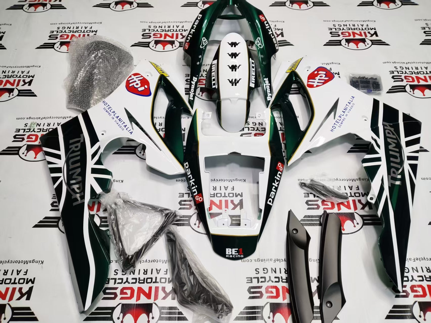 Triumph Daytona 675 Fairing Kit (2007) Green, White, Red, Yellow at KingsMotorcycleFairings.com