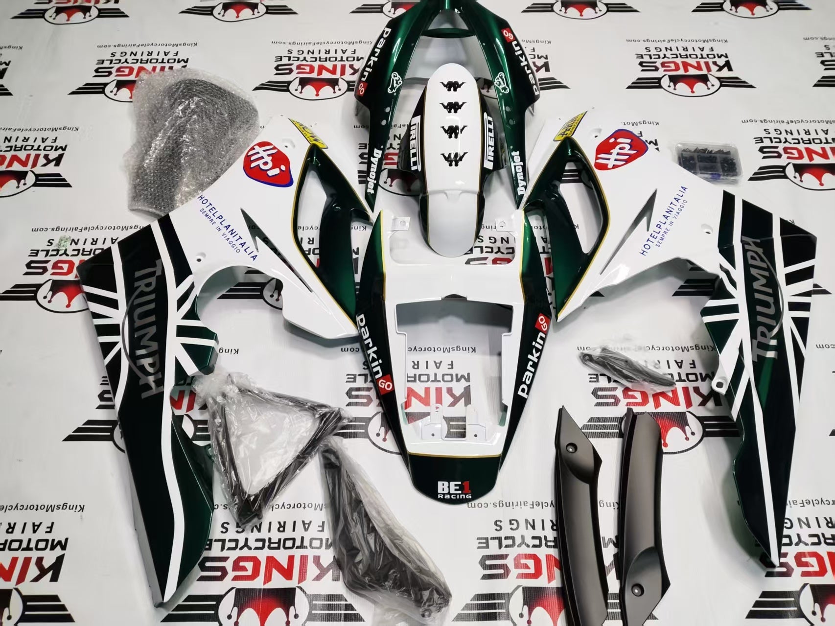 Triumph Daytona 675 Fairing Kit (2007) Green, White, Red, Yellow at KingsMotorcycleFairings.com
