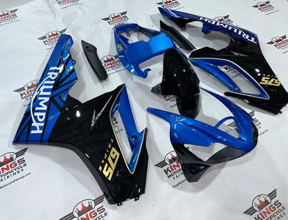 Triumph Daytona 675 Fairing Set (2006-2008) Blue, Black, Gold, White at KingsMotorcycleFairings.com