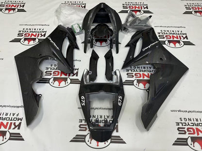 Triumph Daytona 675 Fairing Set (2006-2008) Faux Carbon Fiber, White at KingsMotorcycleFairings.com