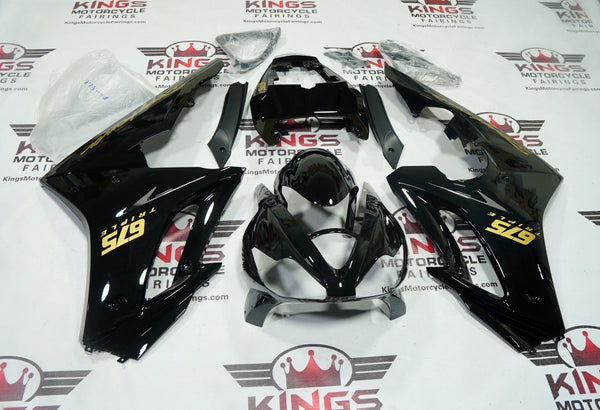 Triumph Daytona 675 Fairings (2006-2008) Black, Gold at KingsMotorcycleFairings.com