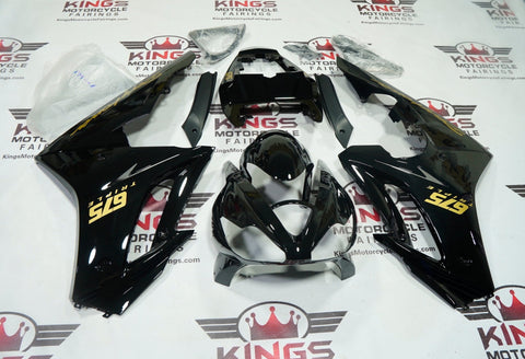 Triumph Daytona 675 Fairings (2006-2008) Black, Gold at KingsMotorcycleFairings.com