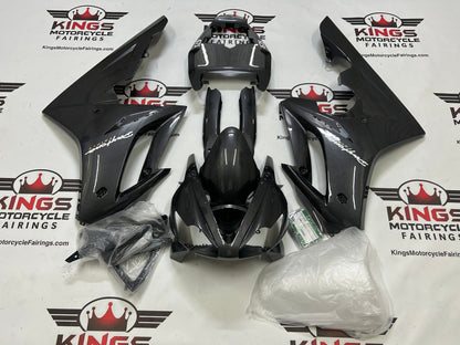 Triumph Daytona 675 Fairings (2006-2008) Faux Carbon Fiber, White at KingsMotorcycleFairings.com
