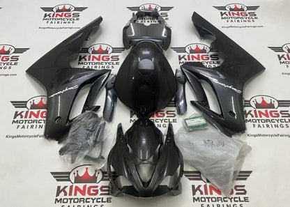 Triumph Daytona 675 Fairings (2006-2008) Gloss Faux Carbon Fiber, White at KingsMotorcycleFairings.com