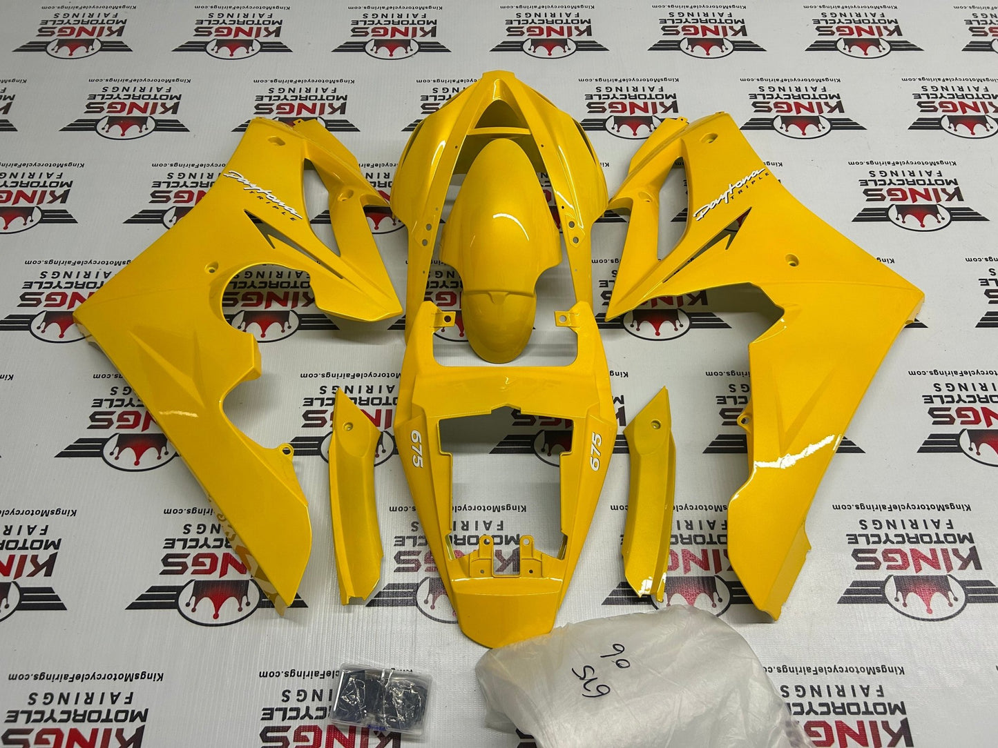 Triumph Daytona 675 Fairings (2006-2008) Gloss Yellow from KingsMotorcycleFairings.com