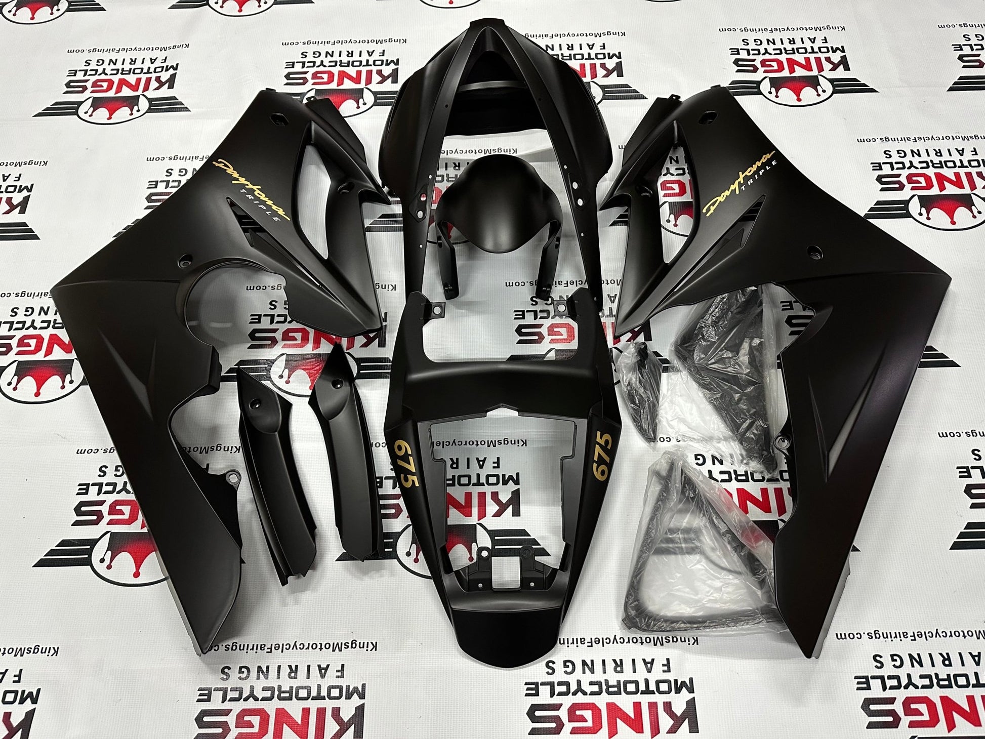 Triumph Daytona 675 Fairing Kit (2006-2008) Matte Black at KingsMotorcycleFairings.com