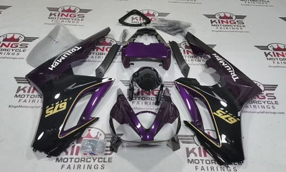 Triumph Daytona 675 Fairings (2006-2008) Purple, Black, Gold, White at KingsMotorcycleFairings.com