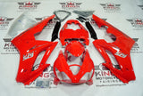 Triumph Daytona 675 Fairings (2006-2008) Red Gloss, Silver at KingsMotorcycleFairings.com