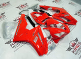 Triumph Daytona 675 Fairings (2006-2008) Red Gloss, Silver by KingsMotorcycleFairings.com