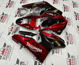 Triumph Daytona 675 Fairings (2009-2012) Candy Red, Black, Yellow, White at KingsMotorcycleFairings.com!