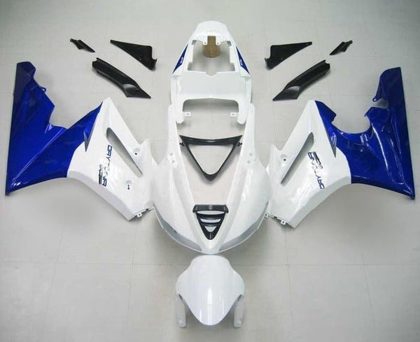 Triumph Daytona 675 Fairings (2009-2012) Gloss White, Gloss Blue at KingsMotorcycleFairings.com