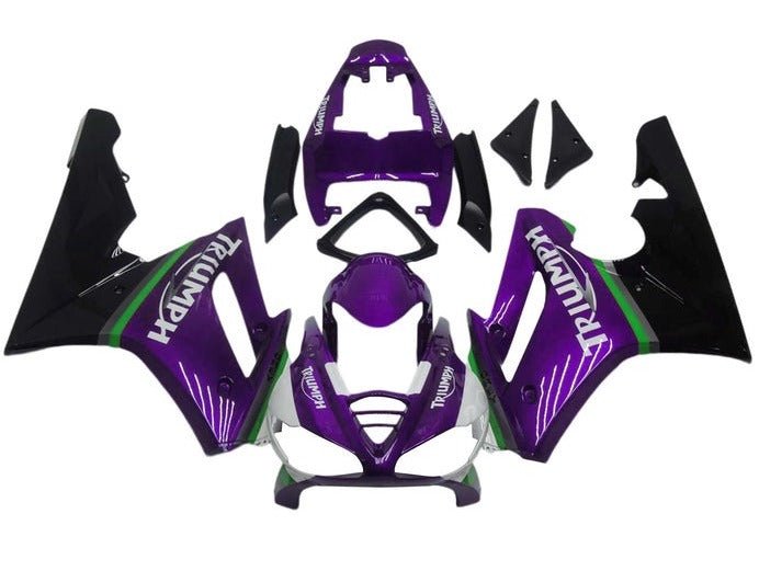 Triumph Daytona 675 Fairings (2009-2012) Purple, Black, White, Green at KingsMotorcycleFairings.com