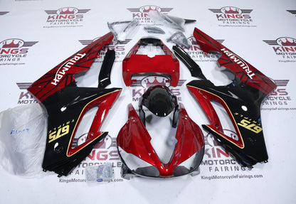 Triumph Daytona 675 (2009-2012) Red Candy, Black, Gold, White Fairings from KingsMotorcycleFairings.com