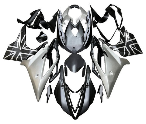 Triumph Daytona 675 Fairings (2013-2016) Matte Black, Matte Silver at KingsMotorcycleFairings.com