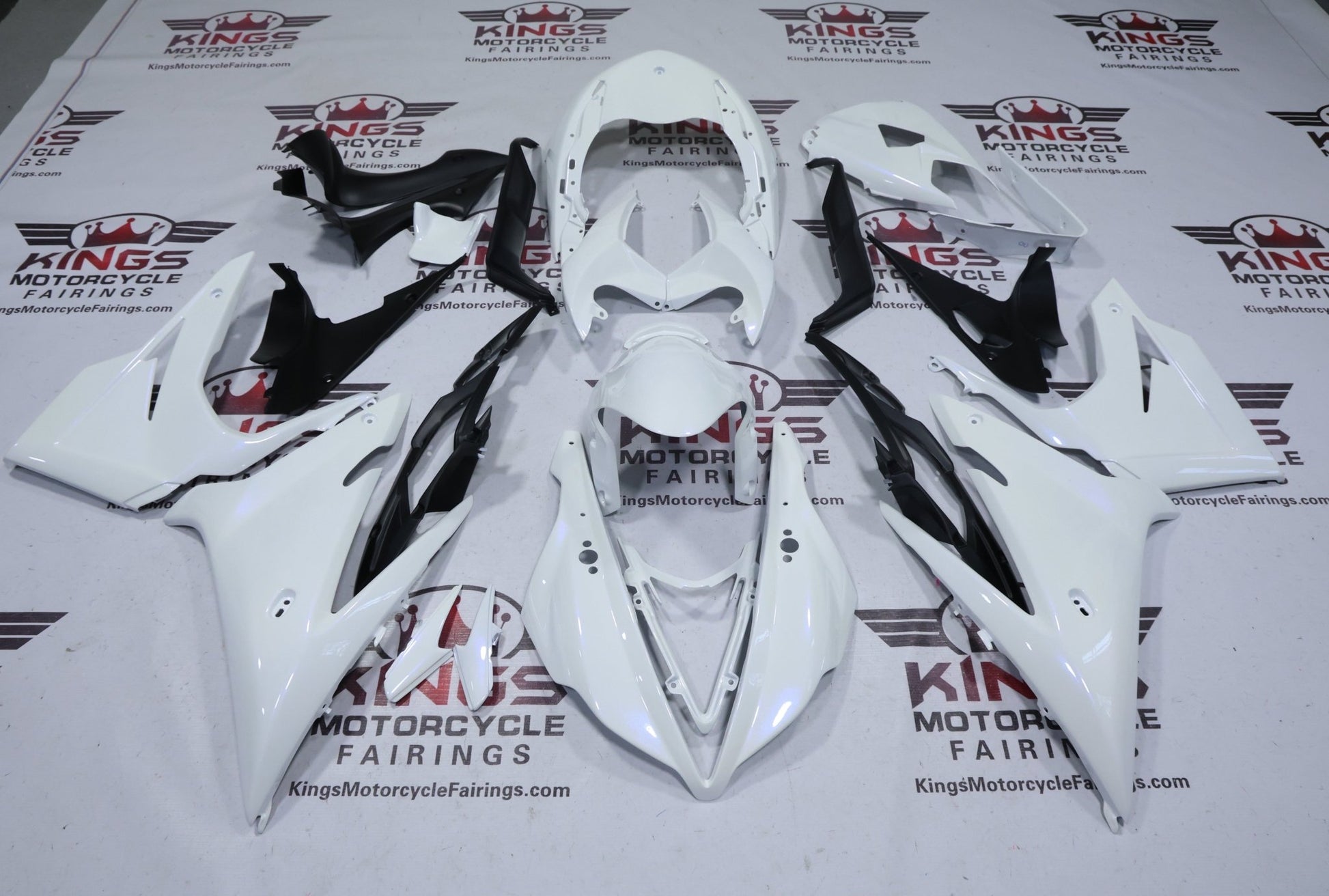 Triumph Daytona 675 Fairings (2013-2016) Pearl White at KingsMotorcycleFairings.com