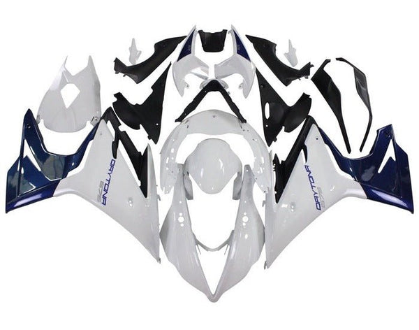 Triumph Daytona 675 Fairings (2013-2016) White, Blue at KingsMotorcycleFairings.com