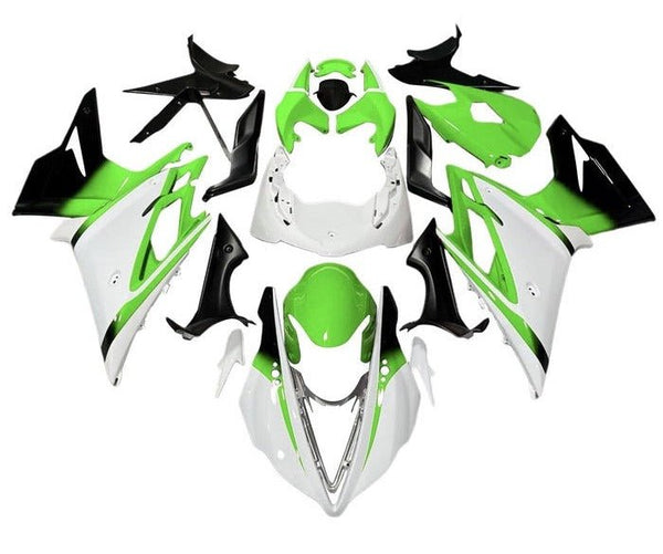 Triumph Daytona 675 Fairings (2013-2016) White, Green, Black at KingsMotorcycleFairings.com