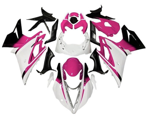 Triumph Daytona 675 Fairings (2013-2016) White, Pink, Black at KingsMotorcycleFairings.com