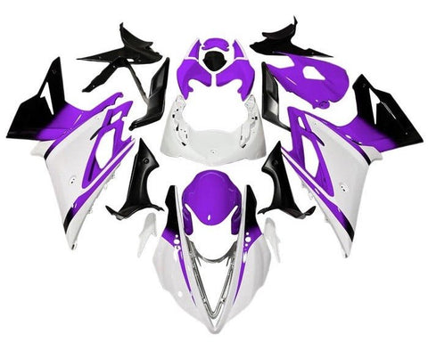 Triumph Daytona 675 Fairings (2013-2016) White, Purple, Black at KingsMotorcycleFairings.com