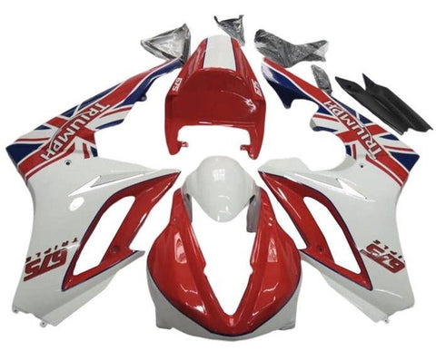 Triumph Daytona 675 Race Fairings (2009-2012) Red, White, Blue at KingsMotorcycleFairings.com