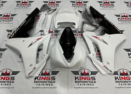 Triumph Daytona 675 Race Fairings (2009-2012) White, Black, Red at KingsMotorcycleFairings.com