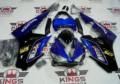 Triumph Daytona 675 Fairing Set (2009-2012) Blue, Black, Yellow, White at KingsMotorcycleFairings.com