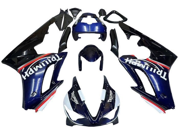 Triumph Daytona 675 Fairing set (2009-2012) Blue, Black, White, Red at KingsMotorcycleFairings.com