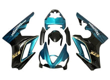 Triumph Daytona 675 Fairing set (2009-2012) Blue Teal, Black, Yellow at KingsMotorcycleFairings.com