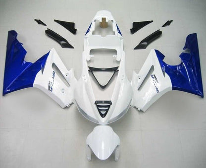 Triumph Daytona 675 Fairing set (2009-2012) Gloss White, Gloss Blue at KingsMotorcycleFairings.com