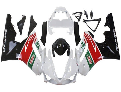 Triumph Daytona 675 Fairing set (2009-2012) White, Green, Red Castrol at KingsMotorcycleFairings.com