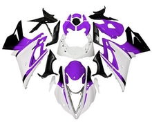 Triumph Daytona 675 Fairing set (2013-2016) White, Purple, Black at KingsMotorcycleFairings.com