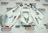 Triumph Daytona 675 Fairings (2009-2012) Pearl White, Blue at KingsMotorcycleFairings.com
