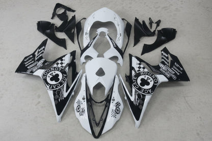 Triumph Daytona 675 Fairings (2013-2016) Black, White London at KingsMotorcycleFairings.com