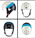 White, Blue, Navy Blue & Black Carat Helmet at KingsMotorcycleFairings.com.