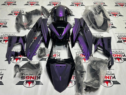 YAMAHA R3 Fairing Kit (2019-2021) Purple, Gray Chameleon at KingsMotorcycleFairings.com