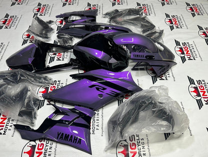 YAMAHA R3 Fairing Set (2019-2021)  Chameleon Purple, Gray at KingsMotorcycleFairings.com