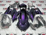 YAMAHA R3 Fairings (2022-2024) Purple, Gray Chameleon from KingsMotorcycleFairings.com