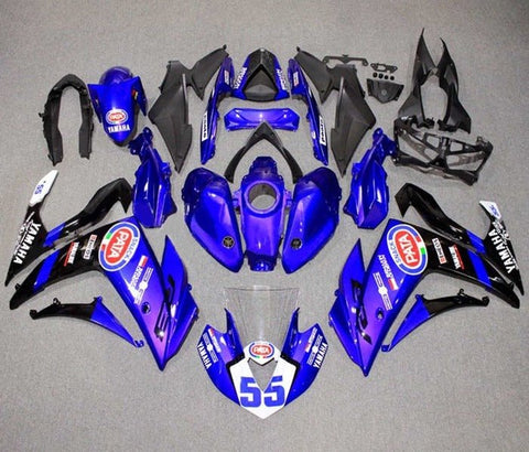YAMAHA YZF-R3 Fairings (2015-2018) Blue, Black, Pata at KingsMotorcycleFairings.com