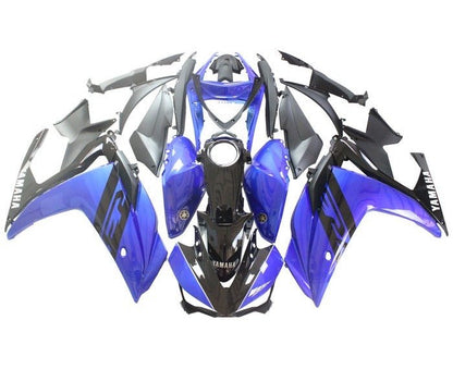 YAMAHA R3 Fairings (2015-2018) Blue, Black, White at KingsMotorcycleFairings.com